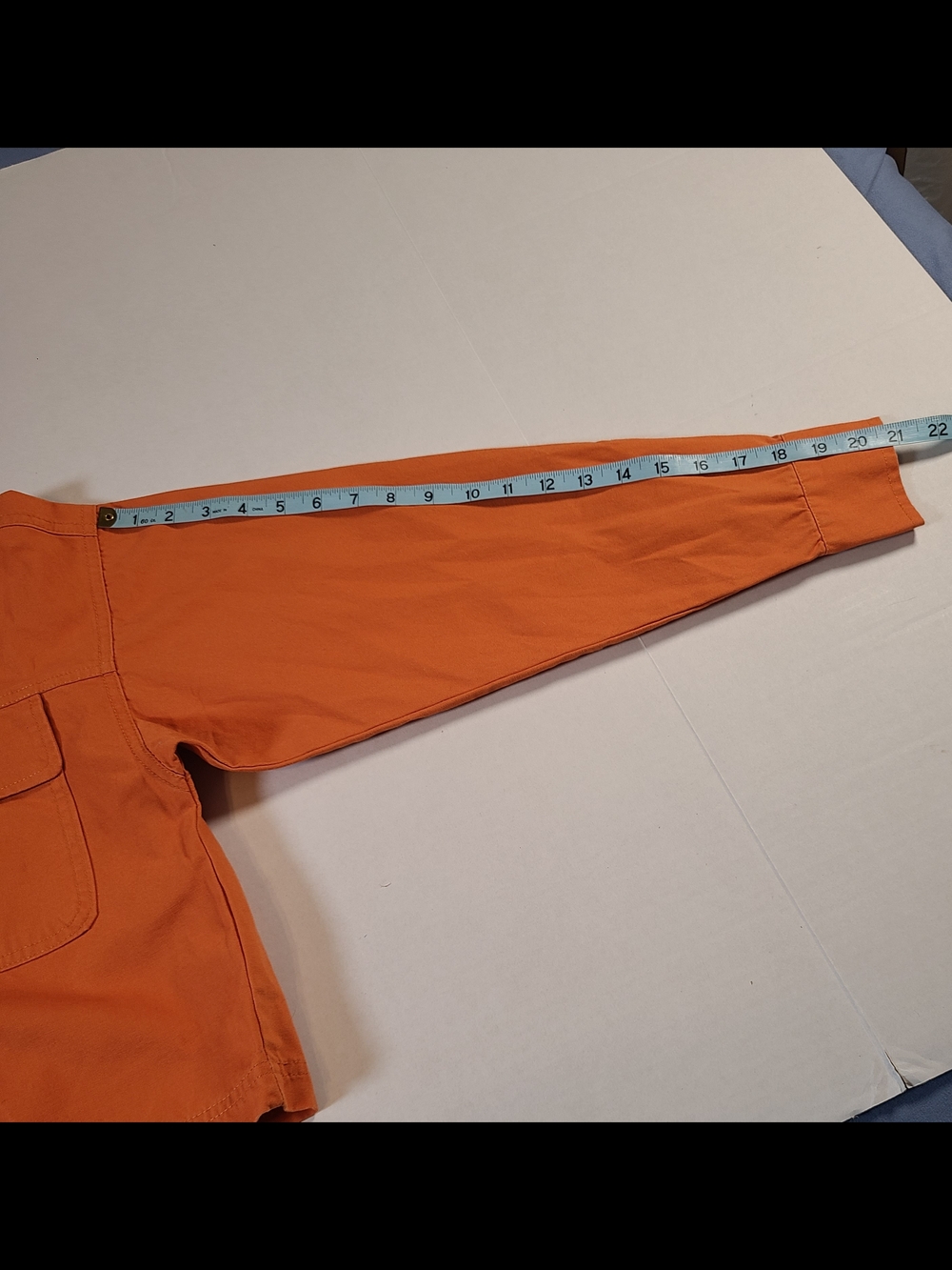 wild fable Cute Orange Cropped Utility Jean Jacket With Corduroy Collar Size XS - Picture 11 of 12